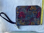 Disney Parks Embroidered Makeup Bag With Wrislet Stap - Nwt