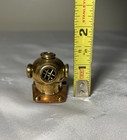 Vintage Copper   Brass Miniature Replica Us Navy Scuba Diver Helmet