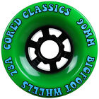 Bigfoot Longboard Wheels 90mm 78a Cored Classics Green  set Of 4 