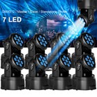 8pc 105w 7led Moving Head Stage Light Rgbw Spot Club Disco Dj Party Lighting Dmx