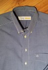 Olympus Luxor Costume Men s Shirt Regular Blue Check 40 15 3 4  100  Cotton