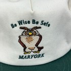 Vintage Marfork Coal Mine Trucker Hat Cap 90s Massey Energy Made In Usa Owl Wv