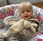 22 In Yannik Reborn Baby Doll Blonde Hair Painted Skin Details   Lifelike Veins