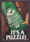 1990 Rolling Rock Beer Puzzled By  33  Table Tent Contest Entry Forms Latrobe Pa