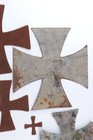 Ww1 Wwi Fragment War Period Ww2 German Iron Cross Wwii Badge Award Germany Set