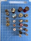 Lot Of 23 Vintage Original Wooden Thread Spools  Some Still Have Thread 