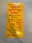 Vintage Minature Golf Metal Sign 