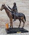 Famous Peace Finest Us Lost Wax Bronze Sculpture Statue By Remington Decor
