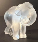 Lalique Clear Elephant Curled Trunk 1 Of Over 400 Of My Lalique Listings