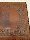 Large Vintage Leather Style Covered Photo Album Pages Unused Children Embossed