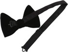 Mens Oversized Velvet Bow Tie Solid Color Formal Tuxedo Pre-tied Big Bowtie