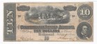 T-68 1864  10 Confederate Genuine Civil War Money Anderson Sc Zip Code S n 29621