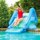 Wow Sports Cascade Inflatable Pool Slide      Heavy Duty Backyard Water Slide Summ