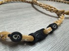  lot Of 2  Phiten Twisted Rope Titanium Necklace Tan Color 21 -22  - New