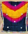 Gota Red Gold Bandhani India Silk Dupatta Wrap Scarf Stole Chunri Shawl Hijab