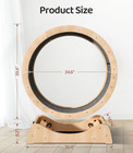 39 4  Wooden Cat Running Wheel - Low Noise Exercise Wheel For Large Indoor Cats
