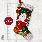 Bucilla Felt Stocking Applique Kit 18  Long Santa s Festive Frolic 89784e