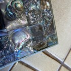 Vintage Mexican Alpaca Silver   Abalone Cigarette Trinket Box 4  Footed As Is