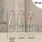 4 Pack Swing Top Glass Bottles 17oz  Airtight Reusable Bottles Water Kombucha