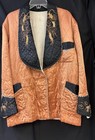 Men   s 50s Vintage Quilted Robe Pajamas 3  Piece  Dragon Design Medium As Is 