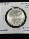 1982 Libertad 1oz Plata Pura 0 999 1st Year Of Production  Unc Gem     