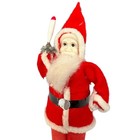 Vintage Japan Felt Santa Pipe Cleaner Figure Mcm Mid Century Christmas