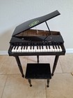 Antique Vintage Alexanders Baby Grand Piano Toy   Black Wooden 1940 s 50 s