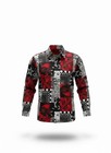 Men s African Print Long Sleeve Button Up Shirt