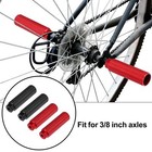 2 Pair Aluminum Alloy Foot Pegs For Bmx Mtb Bicycle Fit 3 8 Inch Black Red