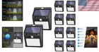 Solar Motion Sensor Lights 10 Pack  Wireless Garden Security