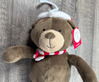 Baby New Vintage Carter s Brown Santa Christmas Bear Plush Stuffed Animal
