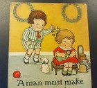 Central Cleaning   Dyeing Co  Reading Pa Advertising Ink Blotter Children Dolls