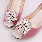 1 Pair Floral Crystal Shoe Clips Rhinestone Shoe Buckles Shiny Shoe Decoration