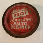 Rare Vintage Johnson s Auto Wax Tin Can Auto Polish Cleaner C1936  3 Us Ounces