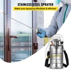 Stainless Steel Sprayer 1 5 Gal Steel Hand-pump Sprayer With 3 3 Inch Hose