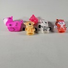 Finger Puppet Toy Lot 4 Pcs 3 Animal Puppets 1 Bath Squirter Cat Bear Vinyl Sm
