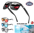 Men s Square Polarized Sunglasses Tr90 Frame Driving Sports Sun Glasses Gift Usa