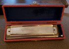 M Hohner Chromonica Super-r Harmonica With Case  Antique  Made In Germany 