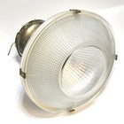 Vintage Industrial Holophane Glass Light Fixture   Mounting Hardware 4 Available