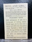 1930s Mickey Mouse Walt Disney Bell Bread Recipe Card Winter Ice Skating