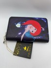 Loungefly Little Mermaid Princess Scenes Zip Wallet Ariel Flounder Ursula Nwt