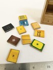 Vintage 1 12    Scale Miniature Dollhouse Bookcase And Books Lot