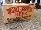 Wausau Mathie-ruder Brewing Co Cone Top Red Ribbon Beer Case 1953-55 Ultra Rare