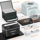 Wireless Heated Lunch Box 1 2l Rechargeable Portable Food Warmer With 24000mah e