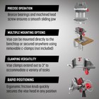 Tipton Best Gun Vise360with Swiveling Head Design non-marring Jaw Pads    gray red