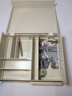 Vintage Singer Sewing Machine Parts Lot W  Case Needle Plates Presser Feet   