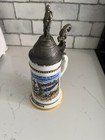 Antique German Lithophane Regimental Beer Stein  1904-06