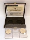 Rare Set San Marino Silver Coins Raphael 1000 Lire 500 Lire 1983 Raffaello