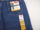 New Wrangler Jeans Men s 36x34 Relaxed Fit Straight Leg Dark Blue Cotton Denim