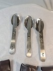 3 Vintage Sets Of Stainless Steel Nesting Camping Silverware Utensils Backpacker